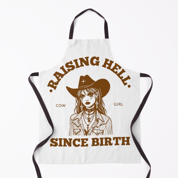 Item preview, Raising Hell Since Birth/ Goth Cowgirl designed and sold by PitchBlackIcon.