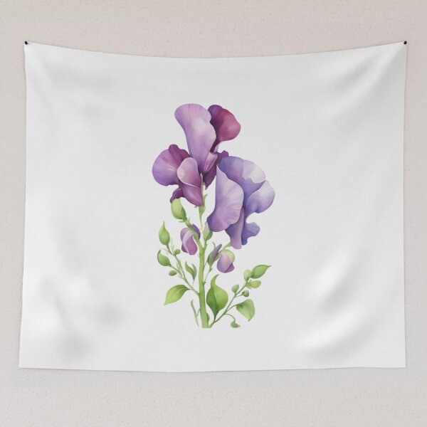 Item preview, Purple Sweet Pea designed and sold by HOMETOWN86.
