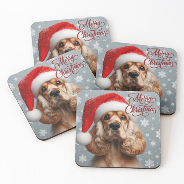 Item preview, Cocker Spaniel Merry Christmas designed and sold by spoo-art.