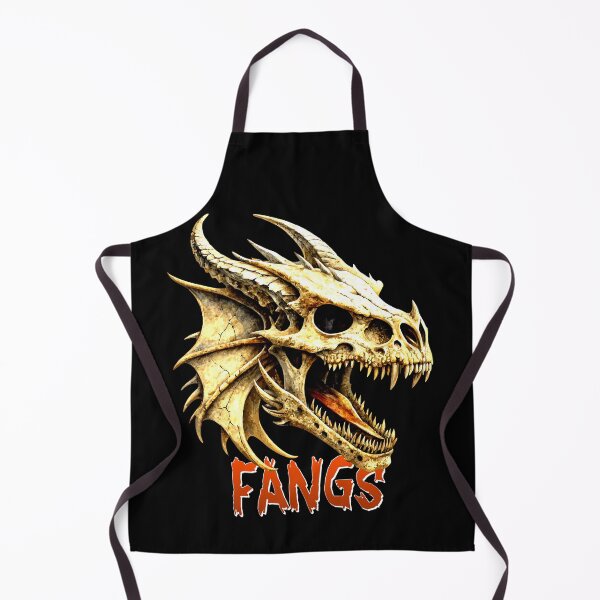 Item preview, Dragon Skull Art: Realistic Fangs Design with Horns and Teeth designed and sold by VikArtStudio.