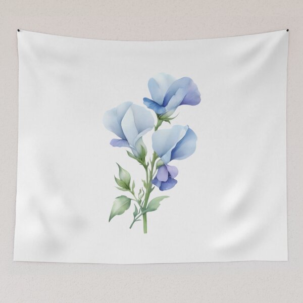 Item preview, Blue Sweet Pea designed and sold by HOMETOWN86.