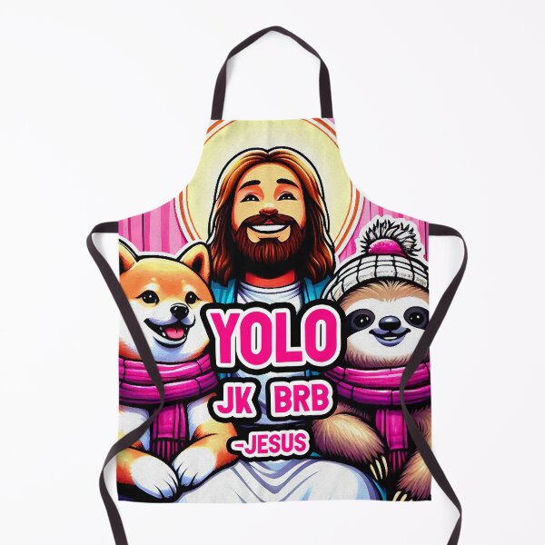 Item preview, YOLO JK BRB Jesus Shiba Inu Sloth designed and sold by plushism.