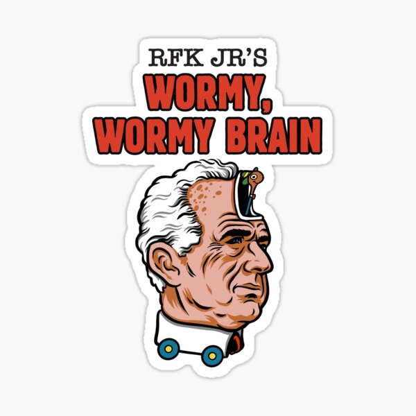 Item preview, RFK Jr's Wormy Wormy Brain designed and sold by harebrained.