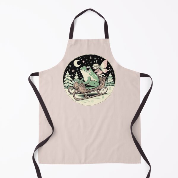 Item preview, Sleigh ride with a cute green frog, happy and fairy winter holidays! designed and sold by coloursforkids.