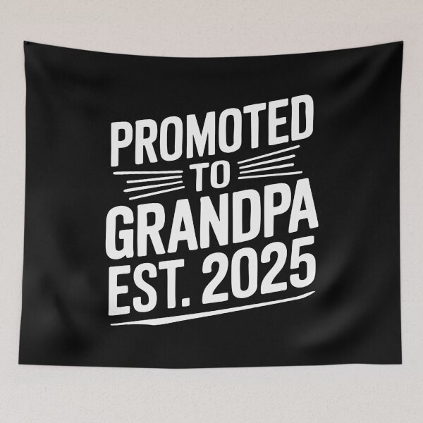 Item preview, Promoted to Grandpa Est 2025 Gift for New Grandparents First-Time Grandad designed and sold by w1ckerman.
