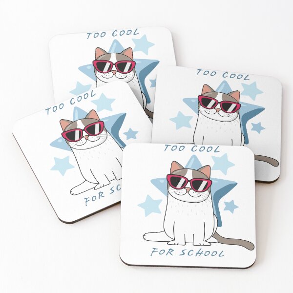 Item preview, Too Cool for School Cat designed and sold by TolgaSal.
