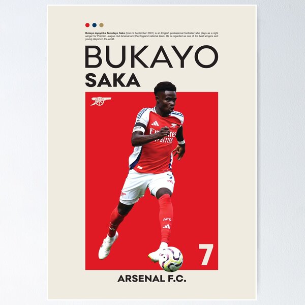 Item preview, Bukayo Saka designed and sold by MertArtDesigns.