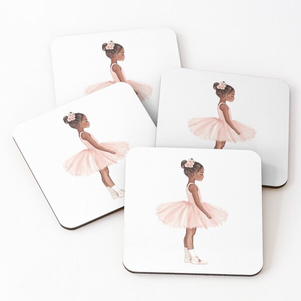 Item preview, Postcard African American little ballerina, of black ballerina posters designed and sold by AlinaMalina24.