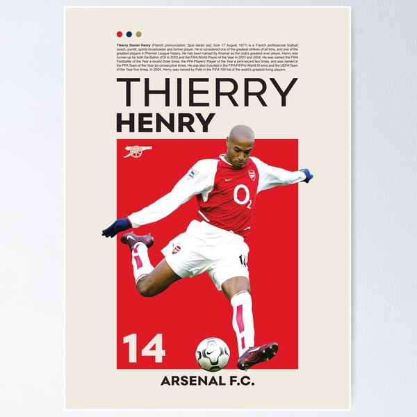 Artikel-Vorschau von Thierry Henry, designt und verkauft von MertArtDesigns.