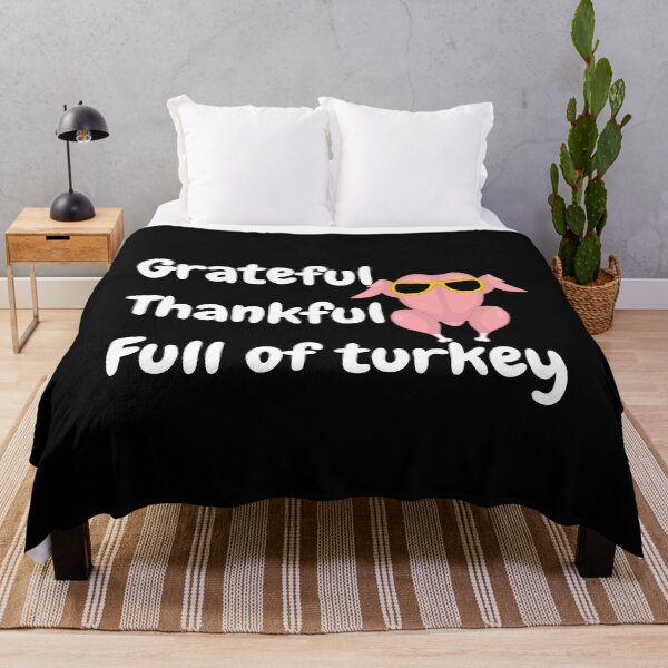 Item preview, Grateful, Thankful, Full of Turkey - white designed and sold by VasInd.