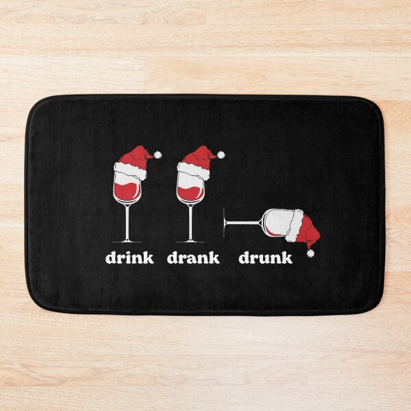 Item preview, Santa Hat Christmas Wine Glasses Xmas Drinking designed and sold by Blok45.