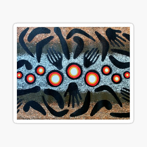Women’s Hands, Gumbi Murrah Binbee  Sticker