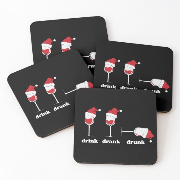 Item preview, Santa Hat Christmas Wine Glasses Xmas Drinking designed and sold by Blok45.