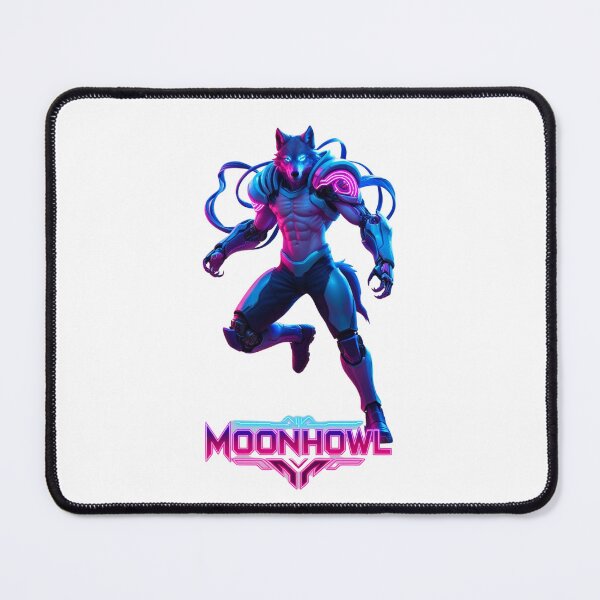 Item preview, Space Warrior Wolf - Neon Wilds - Gaming Themed Wild Animal Characters designed and sold by TANDIGITALSHOP.