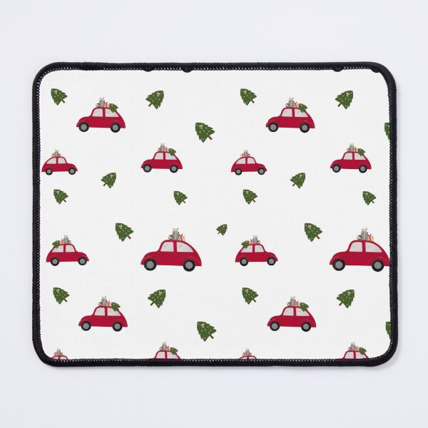 Item preview, Red Car and Christmas Tree Pattern designed and sold by happytanya.