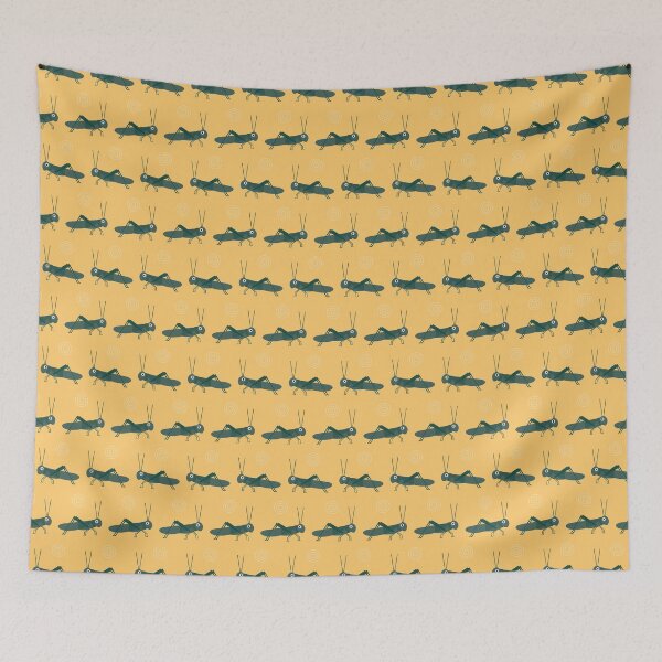 Item preview, Grasshoppers on yellow designed and sold by reneesillus.