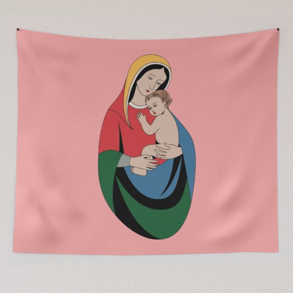 Item preview, Creative Religious Art: The Virgin Mary’s Love for Baby Jesus  designed and sold by PrintBreeze.