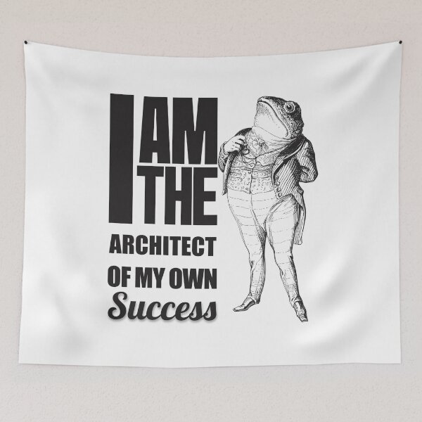 Item preview, "I am the architect of my own success" Graphic Design designed and sold by PrintChics.