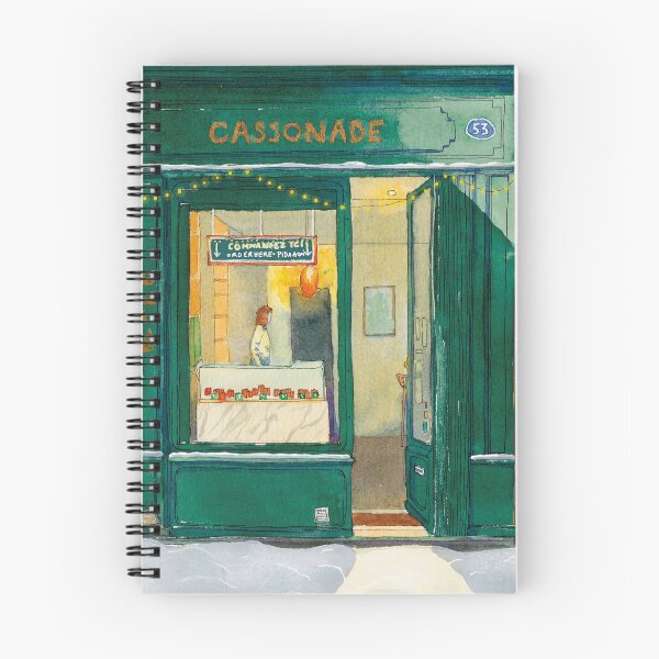 Item preview, Christmas snowy shopfront  designed and sold by CamilleCastanet.