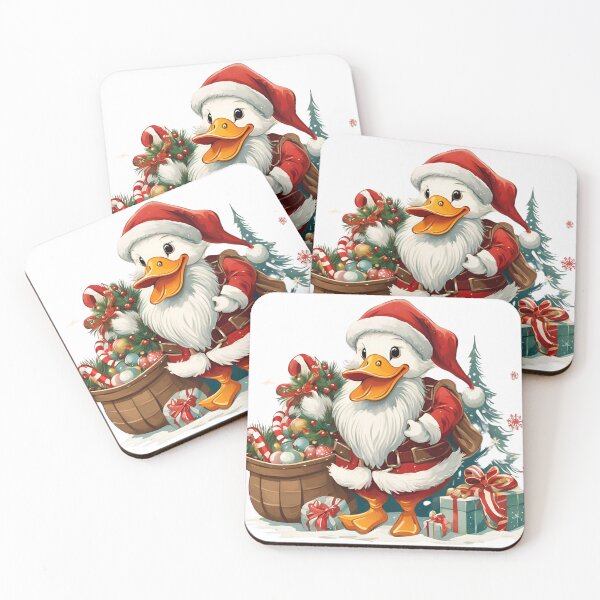 Item preview, Happy Season with Cute Santa Duck designed and sold by KanDa-Shop.