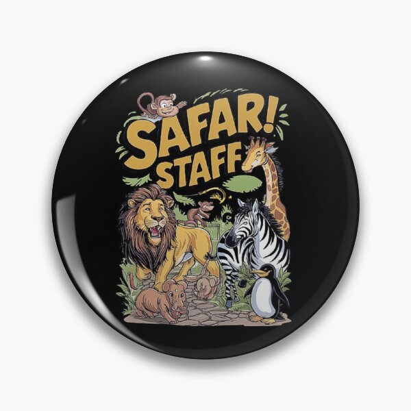 Item preview, Safari Staff Animal Cartoon Design designed and sold by love3617.