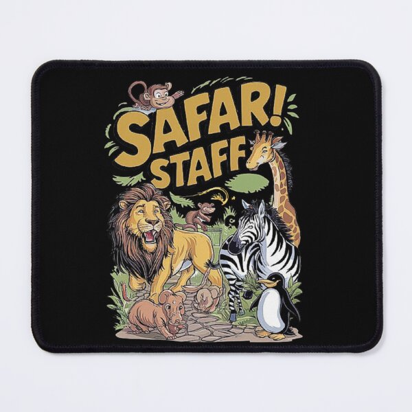 Item preview, Safari Staff Animal Cartoon Design designed and sold by love3617.