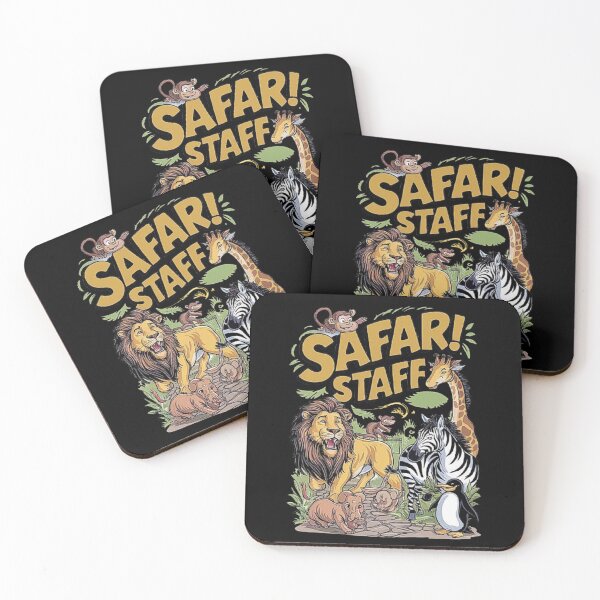 Item preview, Safari Staff Animal Cartoon Design designed and sold by love3617.