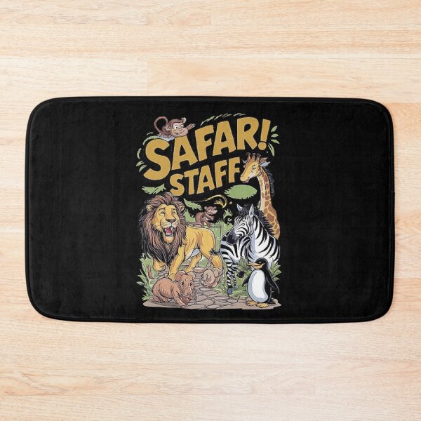 Item preview, Safari Staff Animal Cartoon Design designed and sold by love3617.
