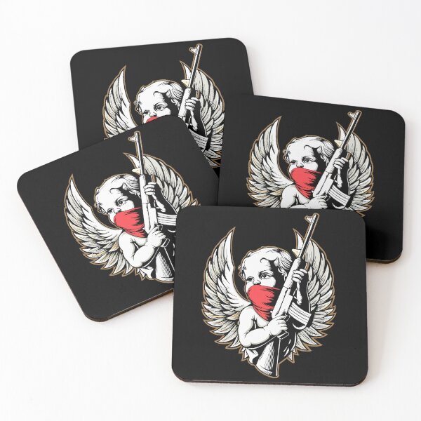 Item preview, Cherubic Angel Wielding A Rifle designed and sold by luuuMerch.