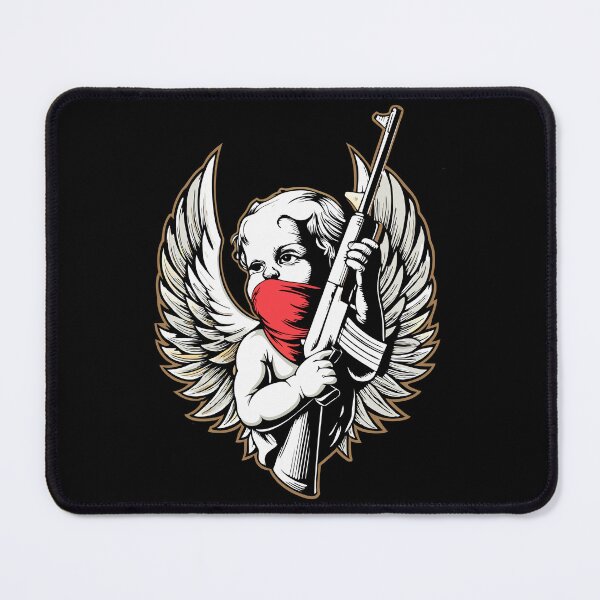 Item preview, Cherubic Angel Wielding A Rifle designed and sold by luuuMerch.