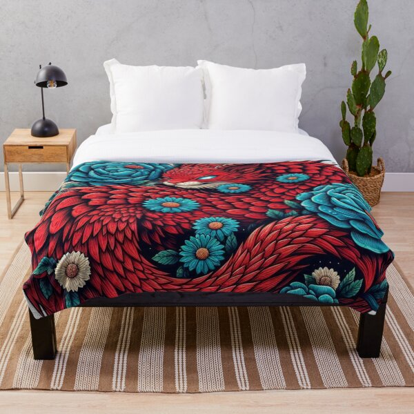 Item preview, Dragon cat with floral elegance art designed and sold by BigBlueArt.