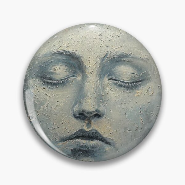 Item preview, Serene Moon Face designed and sold by faerievintage.