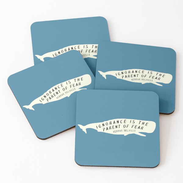 Item preview, Herman Melville quote: Ignorance is the parent of fear designed and sold by artbleed.
