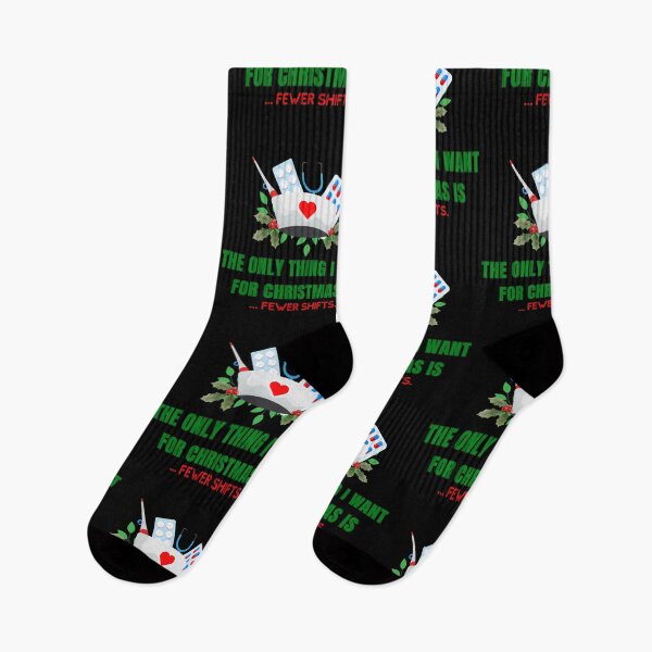 Item preview, nurse: The only thing I want for Christmas is... fewer shifts. designed and sold by Dudiudi.