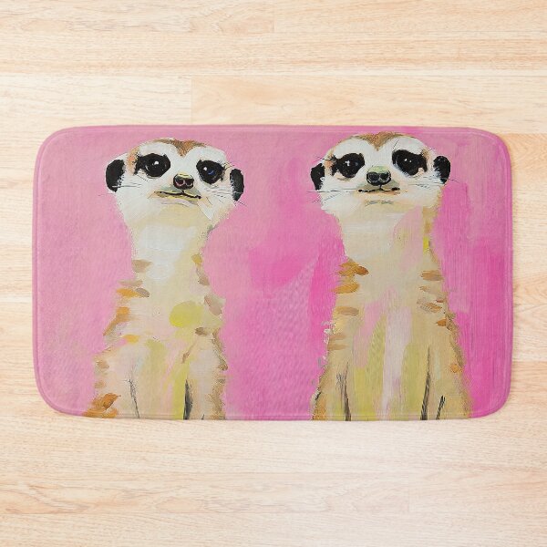 Item preview, Meerkat Preppy Pink Dopamine Decor designed and sold by ArtHouseNiklas.