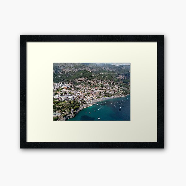 Positano Hillside - Amalfi Coast Italy Framed Art Print