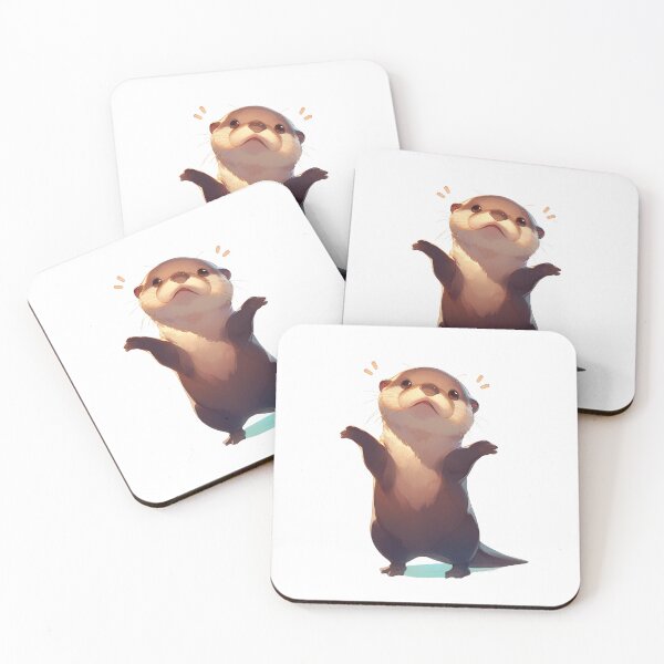 Item preview, Your cute happy friend otter designed and sold by PatternFly.