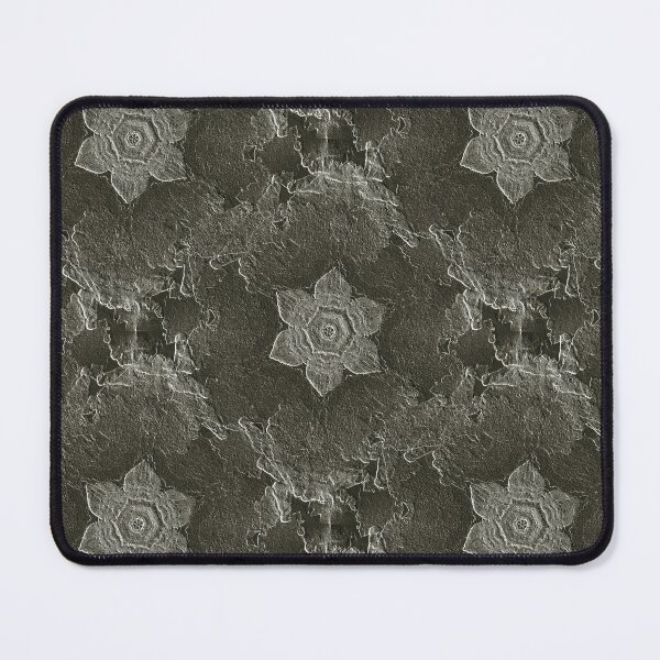 Item preview, Rustic Monochromatic Floral Pattern in Gray designed and sold by Artistestella.