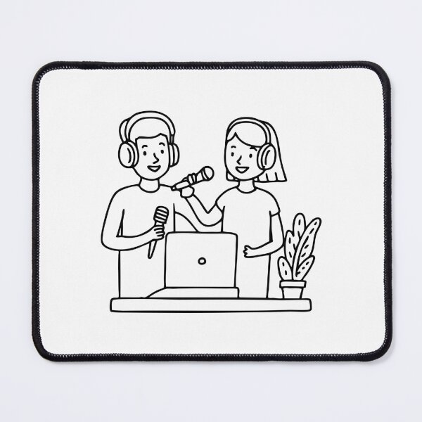 Item preview, Couple singing duet in a recording studio designed and sold by rasagamastore.