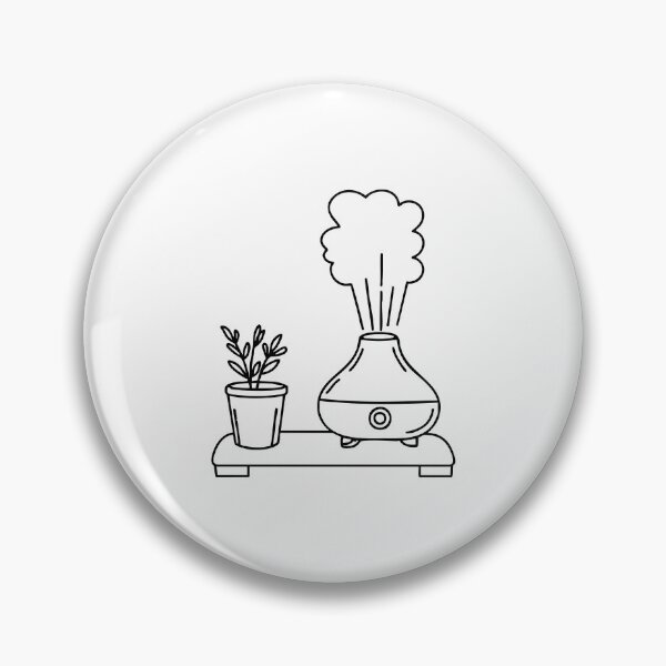 Item preview, Diffuser releasing a steady mist on a bedside table designed and sold by rasagamastore.