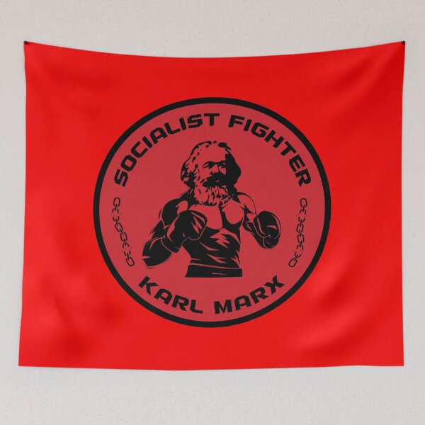 Item preview, Karl Marx Socialist Fighter designed and sold by Cleanthes.