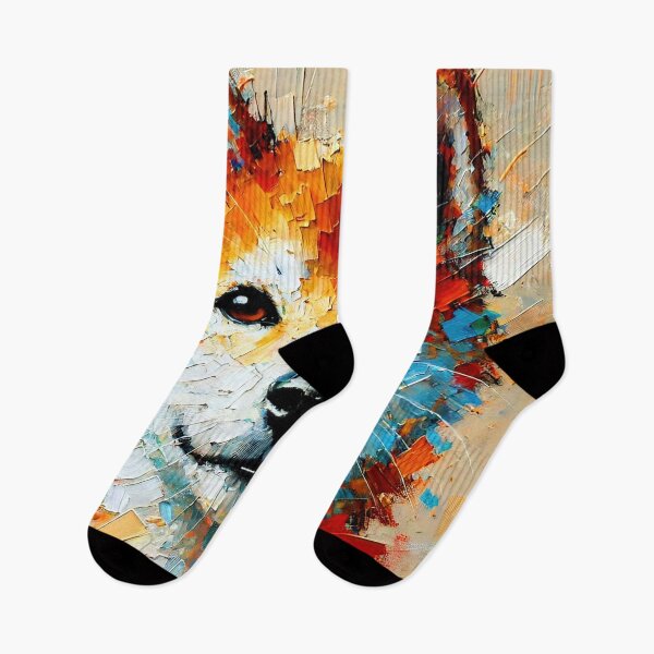 Item preview, Vivid Shiba Inu - Abstract Pet Portrait designed and sold by ChrisButler.