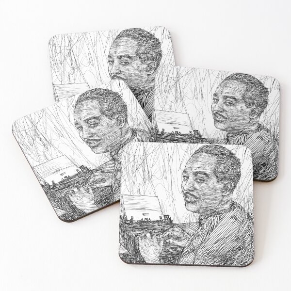 Item preview, LANGSTON HUGHES - ink portrait .1 designed and sold by lautir.