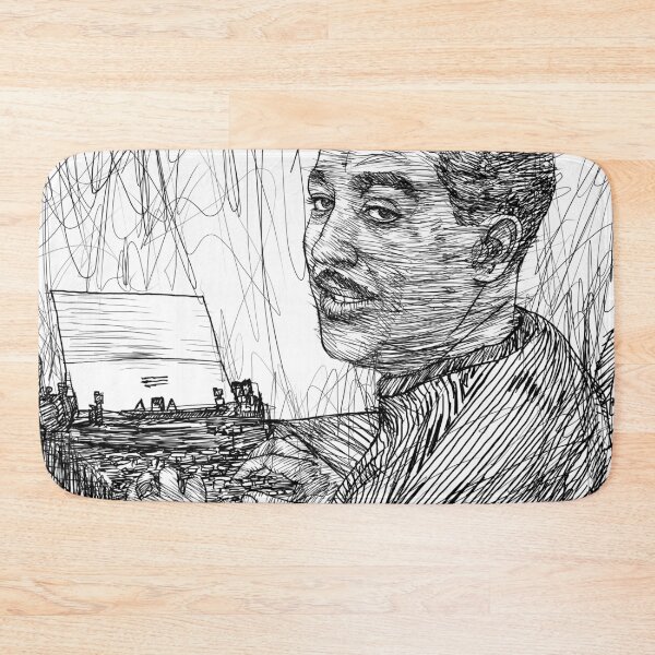 Item preview, LANGSTON HUGHES - ink portrait .1 designed and sold by lautir.