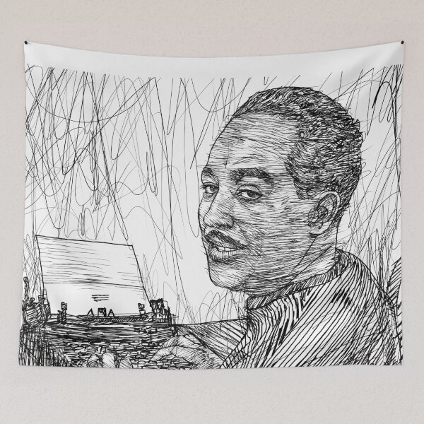 Item preview, LANGSTON HUGHES - ink portrait .1 designed and sold by lautir.