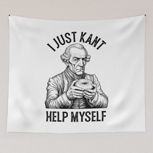 Item preview, Funny Philosophy Immanuel Kant Help Myself Donut Philosopher designed and sold by GrandeDuc.