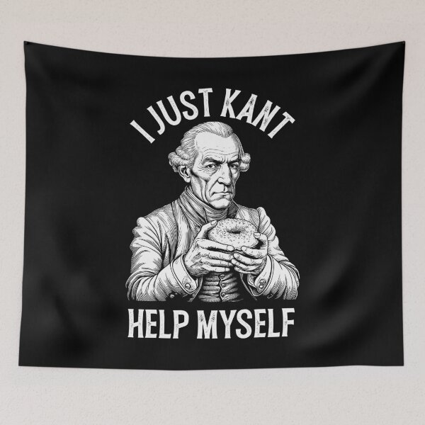 Item preview, Funny Philosophy Immanuel Kant Help Myself Donut Philosopher designed and sold by GrandeDuc.