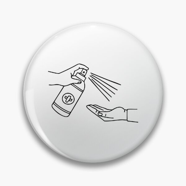 Item preview, Disinfectant spray applied on a hand designed and sold by rasagamastore.