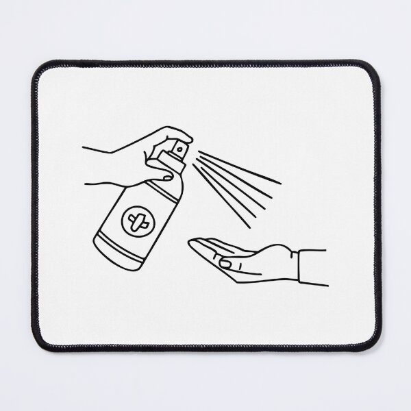 Item preview, Disinfectant spray applied on a hand designed and sold by rasagamastore.