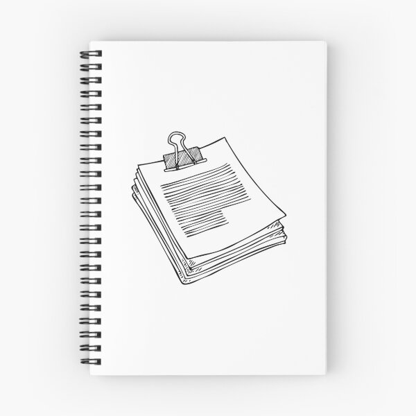 Item preview, Paper clip and stacked documents on an office table designed and sold by rasagamastore.